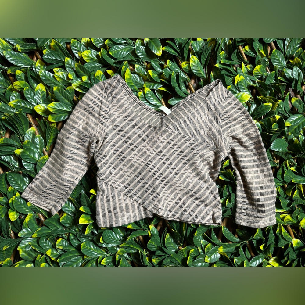 Free People Brown Striped Crop Top Size XS